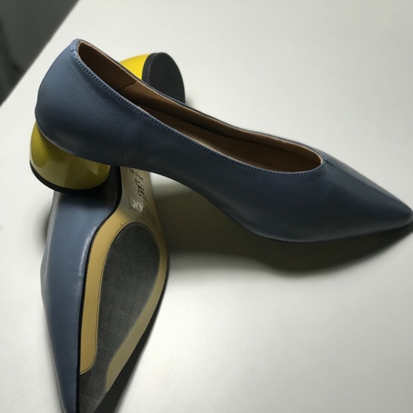 New leather woman low heel pump shoes - Picture 2 of 7